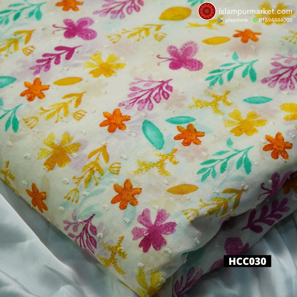 Half Chikan Cotton - HCC030